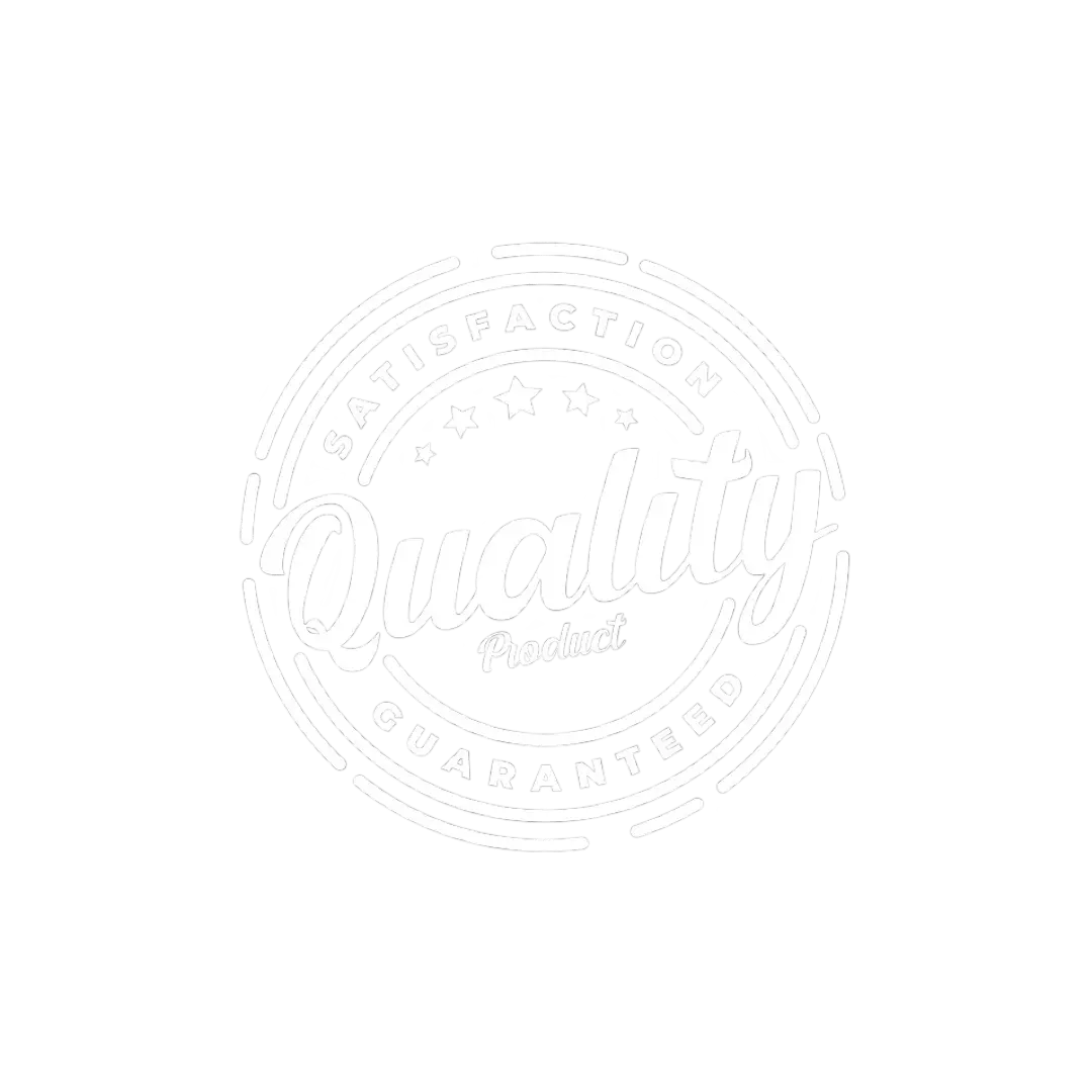 Circular logo with 'Quality' text on a white background